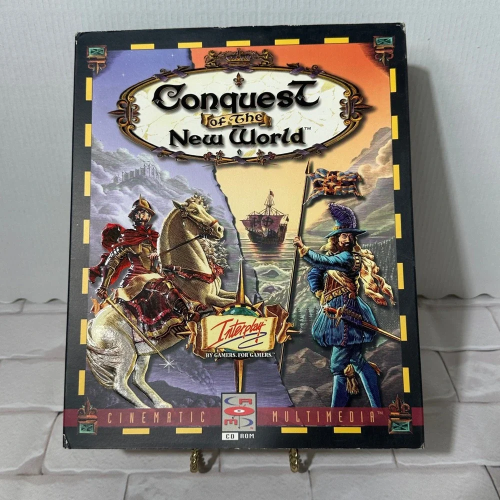 Conquest of the New World PC CD ROM‎ Strategy Game Interplay 1996 Vintage